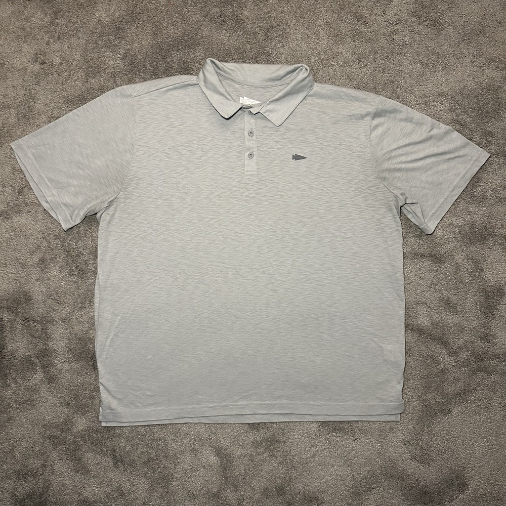 GORUCK Performance Blend Polo Shirt Mens XXL Solid Gray Grey Haze Pattern Golf